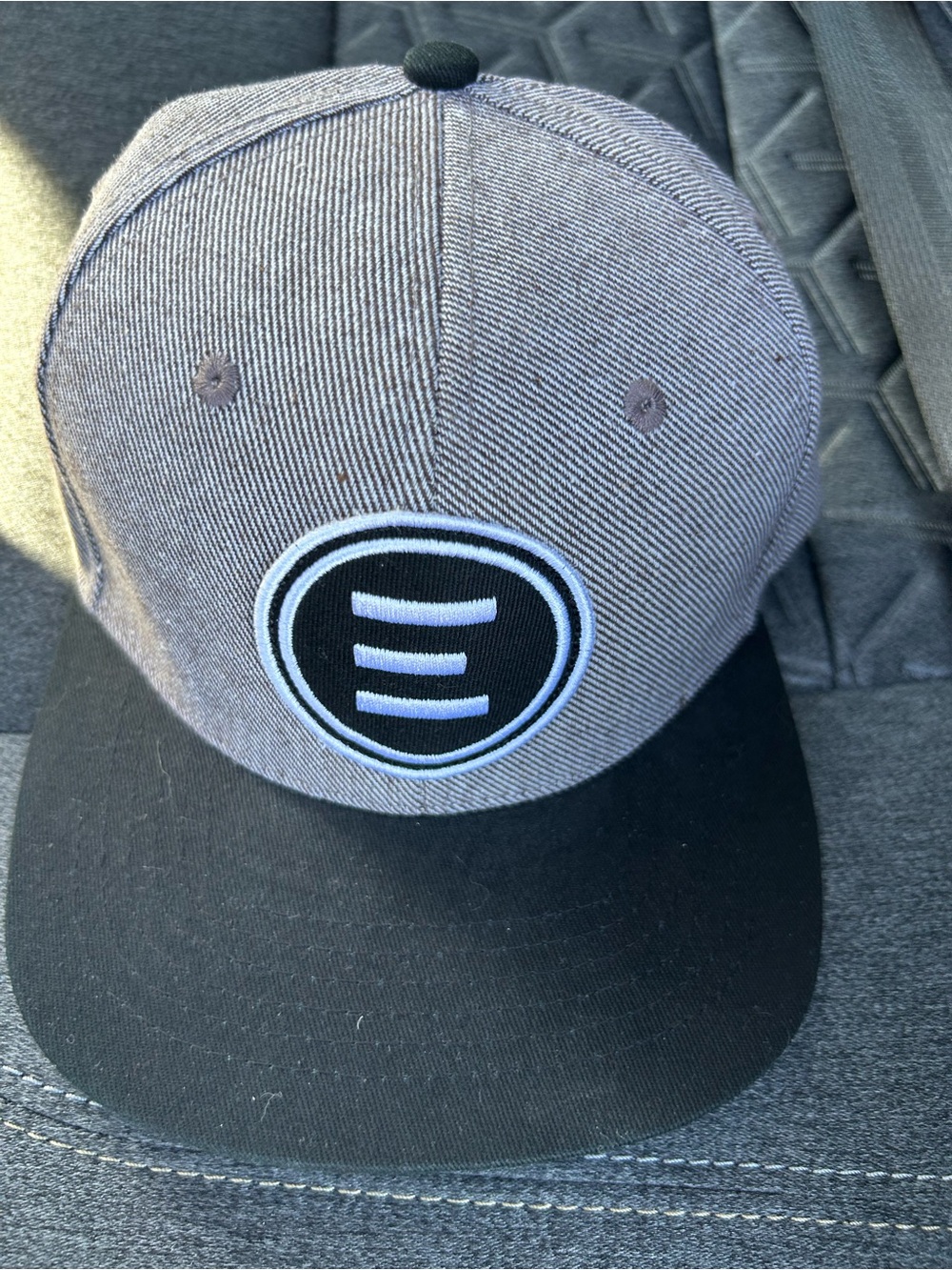 Evolve Gray and Black Logo Cap